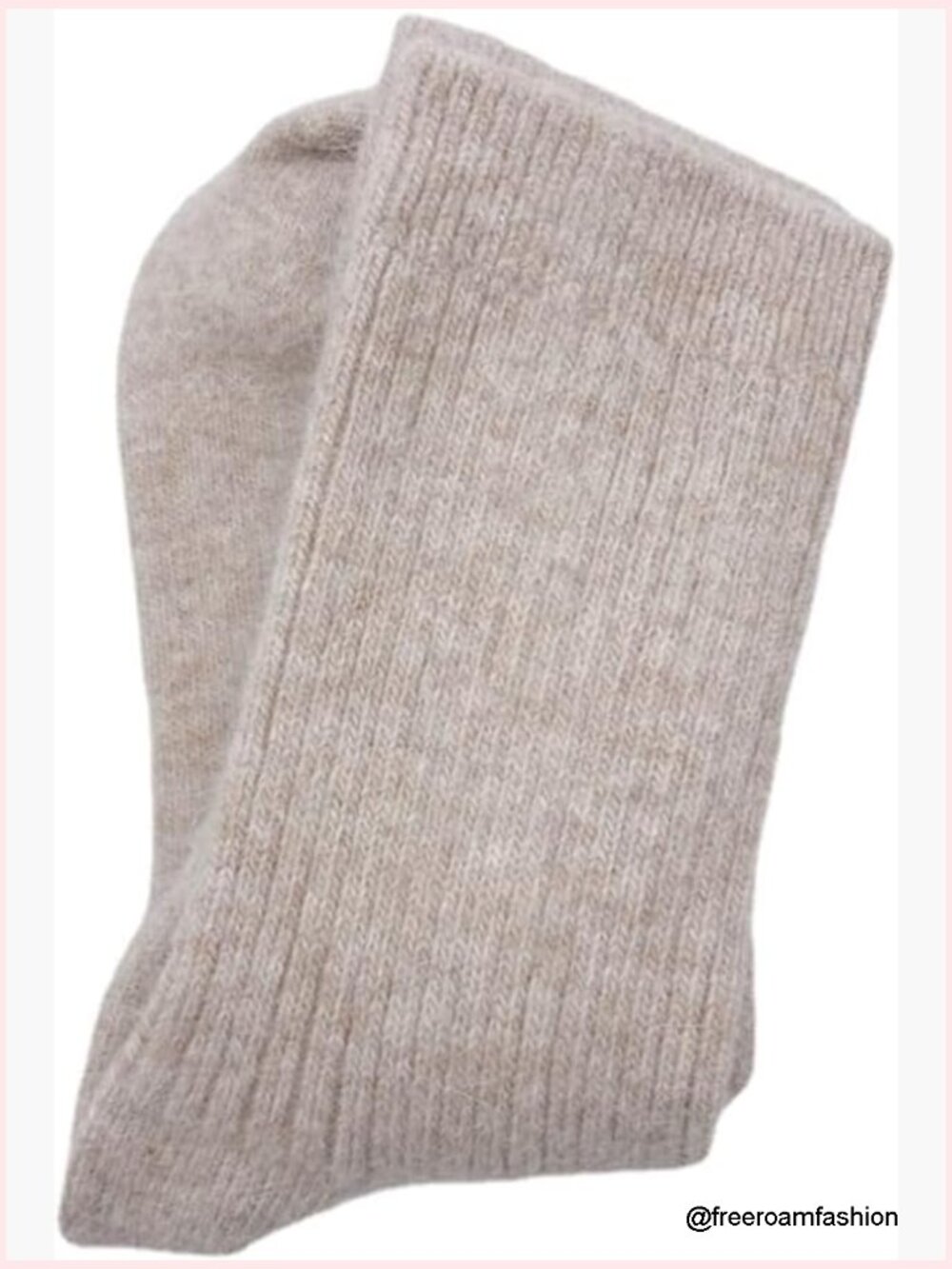 Womens Wool Cashmere Socks Warm Thick Cosy Calf Length Tube Socks Adult
